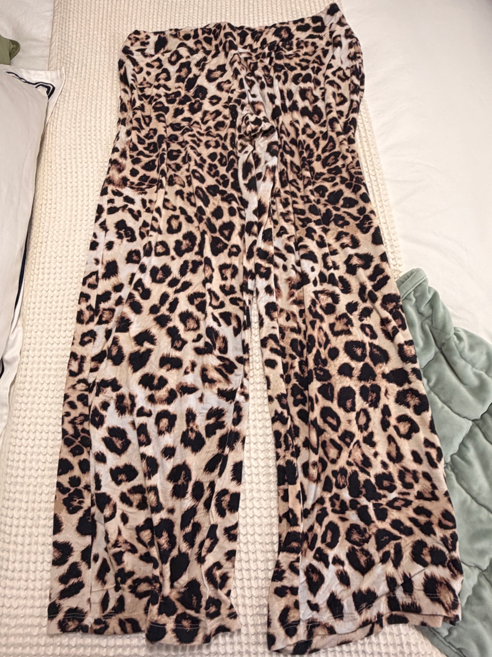 Soma Leopard-Print Lounge Pants in Tan and Black